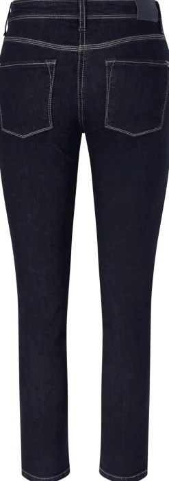 Cropped Slim-Fit Jeans 'Piper Short' Dunkelblau