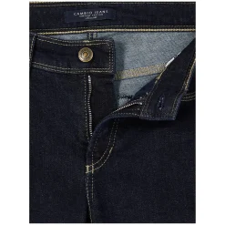 Cropped Slim-Fit Jeans 'Piper Short' Dunkelblau