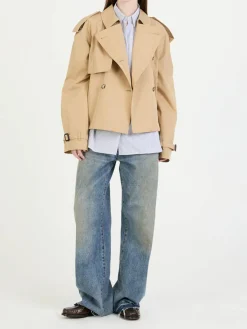 Cropped Trenchcoat Beige