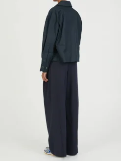 Cropped Trenchjacke 'Valentina' Marineblau