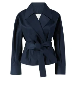 Cropped Trenchjacke 'Valentina' Marineblau