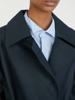 Cropped Trenchjacke 'Valentina' Marineblau