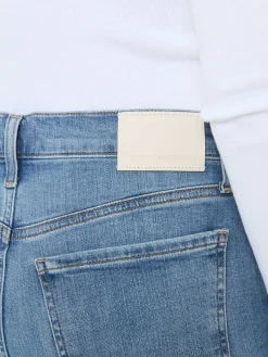 Cropped Wide-Leg-Jeans 'Lyra' Hellblau