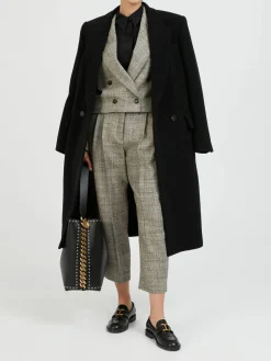 Cropped Wollblazer Grau