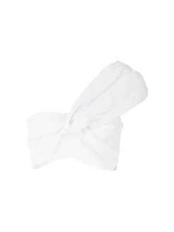 Crop-Top One-Shoulder 'Camil' Weiß
