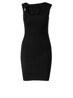 Cut-Out Minikleid Schwarz