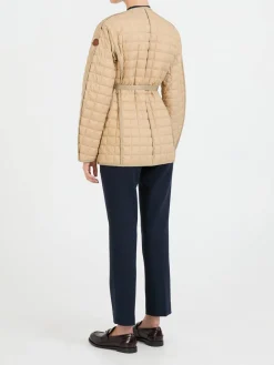 Daunenjacke 'Alleuze' mit Gürtel Beige