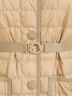 Daunenjacke 'Alleuze' mit Gürtel Beige