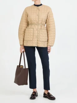 Daunenjacke 'Alleuze' mit Gürtel Beige