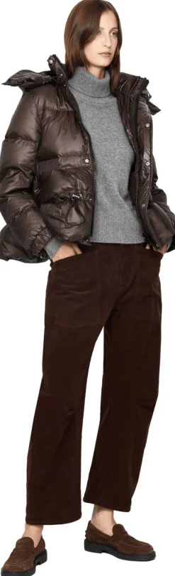 Daunenjacke Dunkelbraun