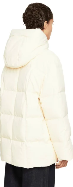 Daunenjacke mit Kapuze Beige