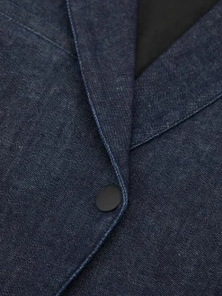 Denim Blazer Mittelblau