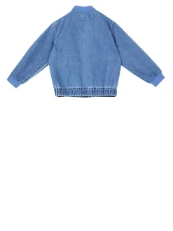 Denim Bomberjacke Mittelblau