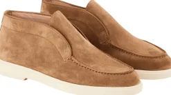 Desert Boots aus Veloursleder Hellbraun