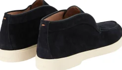 Desert Boots aus Veloursleder Marineblau