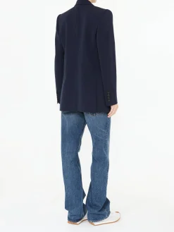 Doppelreihiger Blazer in Marineblau