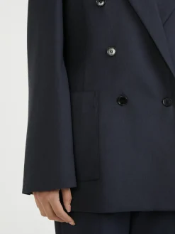 Doppelreihiger Blazer 'Pluto' Marineblau