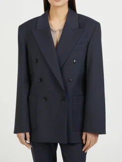 Doppelreihiger Blazer 'Pluto' Marineblau