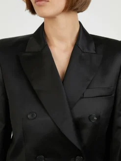 Doppelreihiger Blazer Schwarz