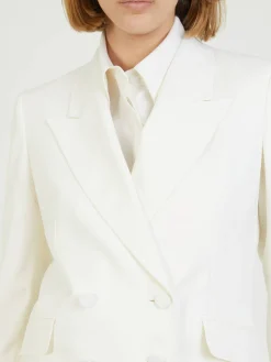 Doppelreihiger Cashmere-Blazer 'Stephanie' Crème