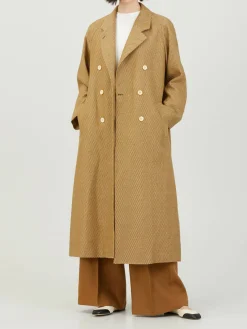 Doppelreihiger Mantel 'Mona' Beige