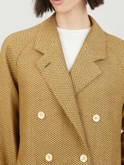 Doppelreihiger Mantel 'Mona' Beige