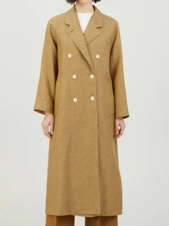 Doppelreihiger Mantel 'Mona' Beige