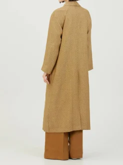 Doppelreihiger Mantel 'Mona' Beige