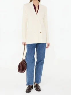 Doppelreihiger Woll-Blazer 'Bowen' Crème