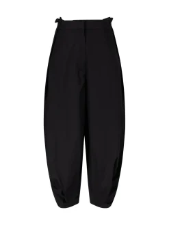Drapierte Hose aus Baumwolle und Seide
