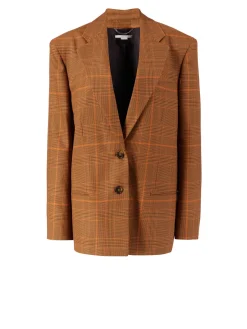 Einreihiger Wollblazer Orange