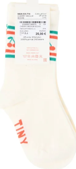 2er-Pack Socken 'Cherry Medium' Gelb