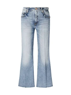 Flared-Fit Jeans 'Felina' Mittelblau