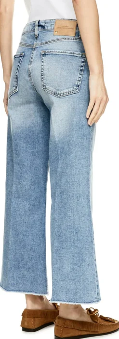 Flared-Fit Jeans 'Felina' Mittelblau