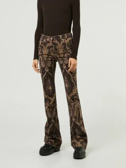 Flared-Leg Jeans Braun