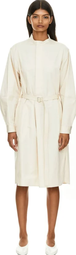 Fließendes Liquette‑Kleid mit Knopfleiste Rosé