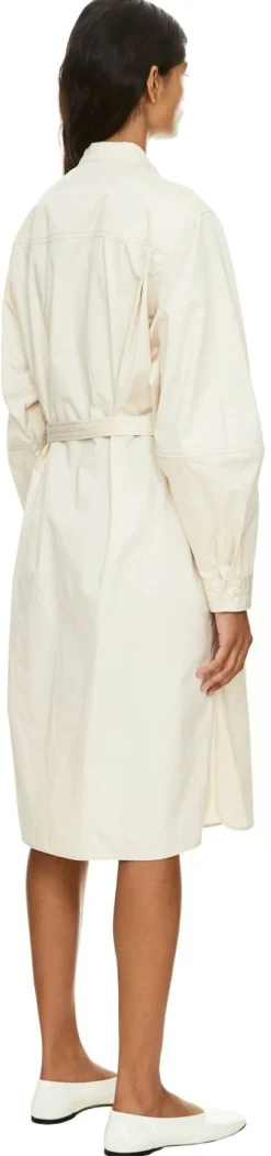 Fließendes Liquette‑Kleid mit Knopfleiste Rosé