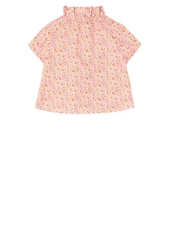 Florale Baumwollbluse Multi