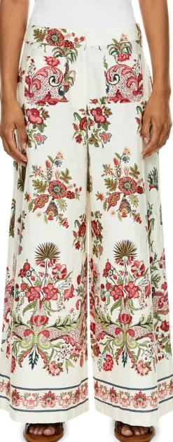 Florale Hose 'Adele' Rot
