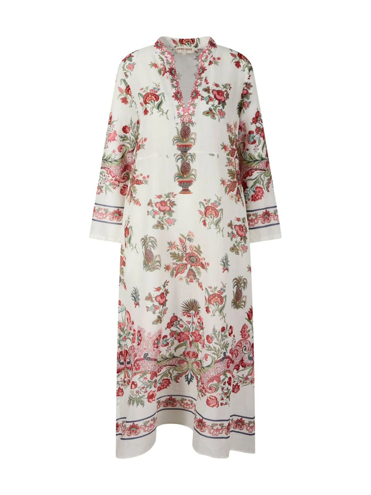 Floraler Kaftan 'Giada' Rot