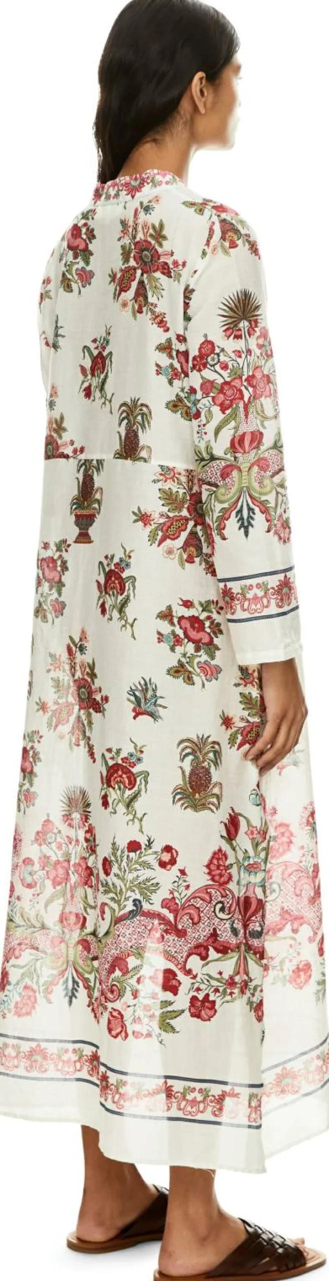 Floraler Kaftan 'Giada' Rot