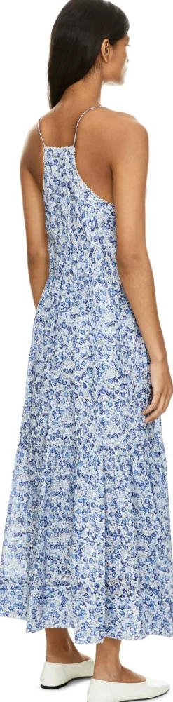 Florales Maxikleid 'Sabba' Blau