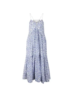 Florales Maxikleid 'Sabba' Blau