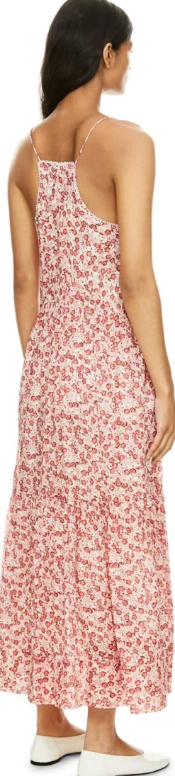 Florales Maxikleid 'Sabba' Rot