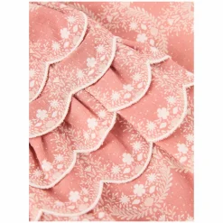 Florales Rüschenkleid Rosé