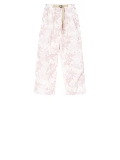 Florale Stoffhose Rosé