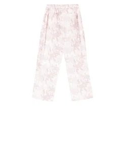 Florale Stoffhose Rosé