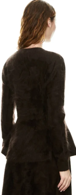 Gebürsteter Cashmere-Pullover 'Kaylin' Schokolade