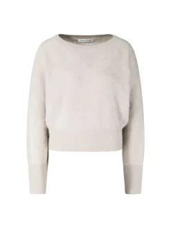 Gebürsteter Cashmere-Pullover 'Kenzie' Kitt
