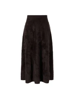 Gebürsteter Cashmere-Rock 'Kaycee' Schokolade